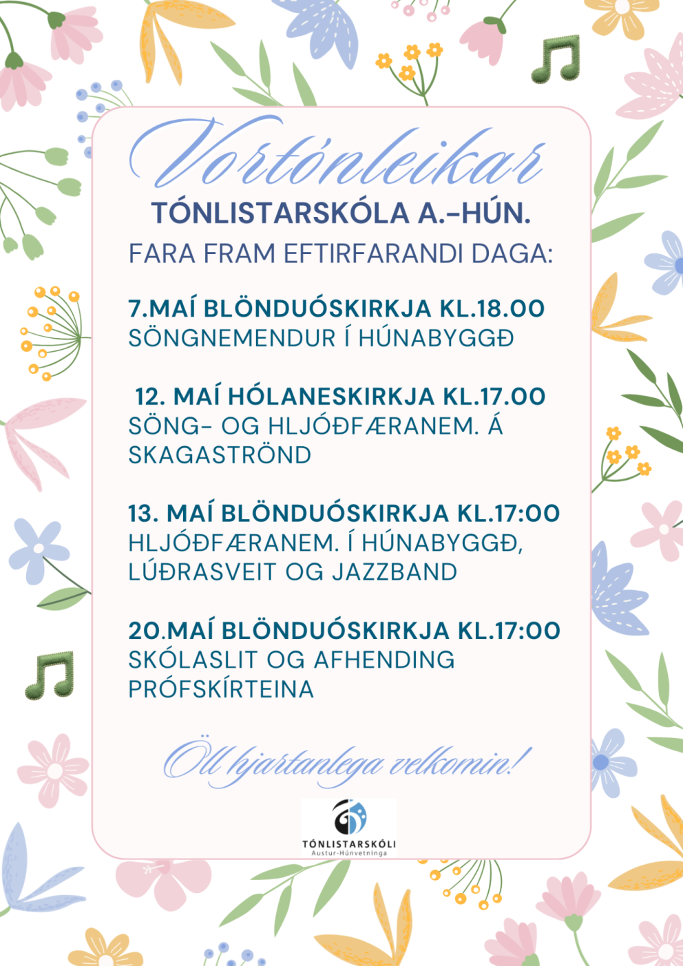 Vortónleikar 2026
