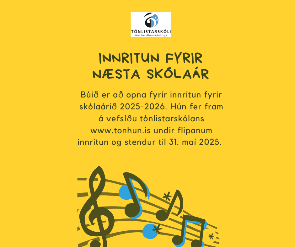 Innritun fyrir skólaárið 2025-2026