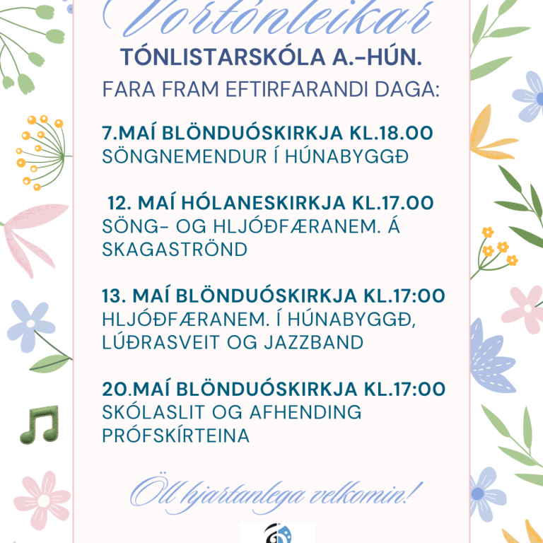 Vortónleikar 2026