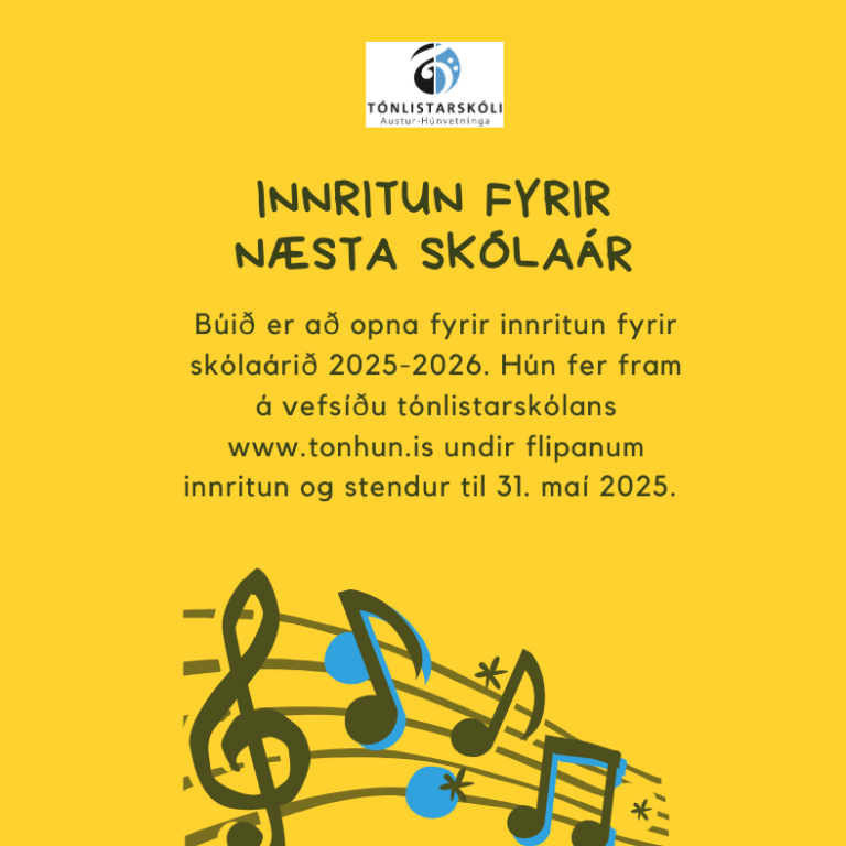 Innritun fyrir skólaárið 2025-2026
